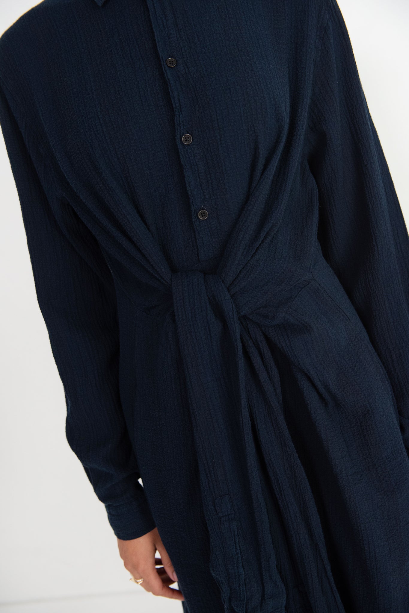 Henrik Vibskov - Mars Shirtdress, Indigo Stripes