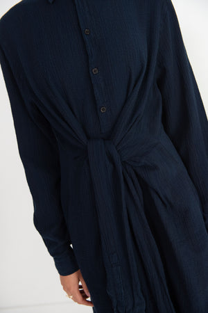 Henrik Vibskov - Mars Shirtdress, Indigo Stripes
