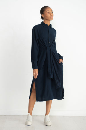 Henrik Vibskov - Mars Shirtdress, Indigo Stripes