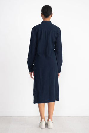 Henrik Vibskov - Mars Shirtdress, Indigo Stripes
