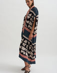 Cherry Plisse Kaftan, Vibs in Bobs