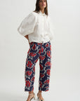 Say Cotton Pants, Red Navy Birdy