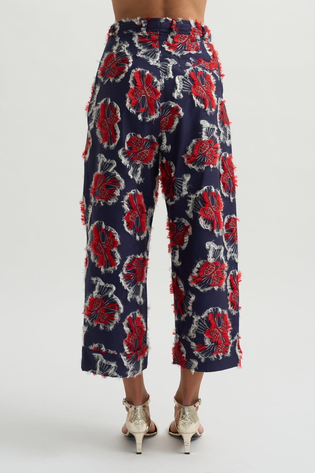Say Cotton Pants, Red Navy Birdy