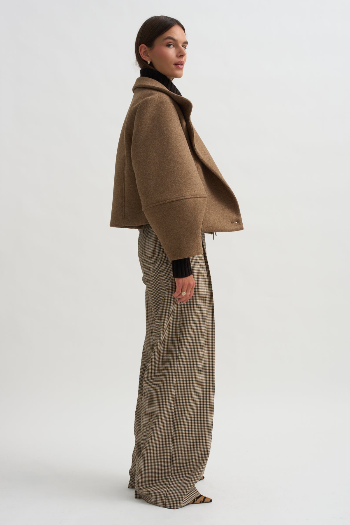 Moon Short Jacket, Camel