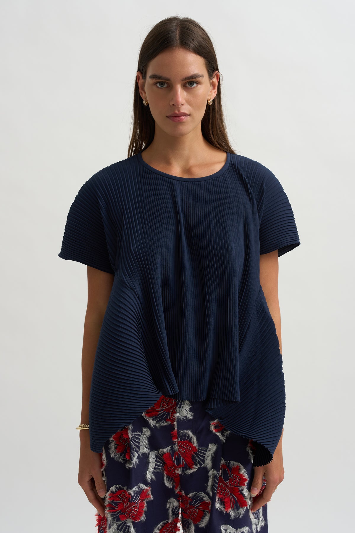Thumb Plisse Blouse, Blues