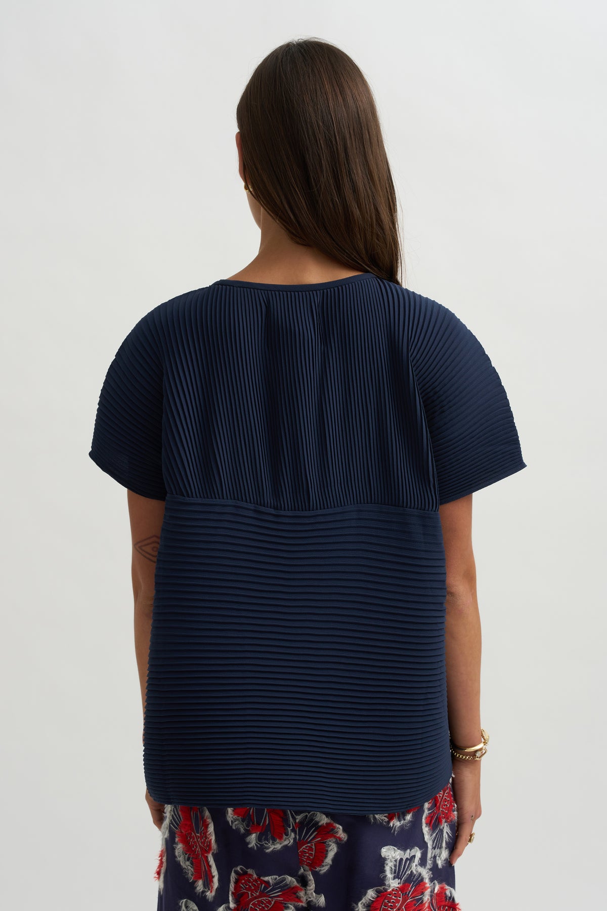 Thumb Plisse Blouse, Blues