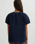 Thumb Plisse Blouse, Blues