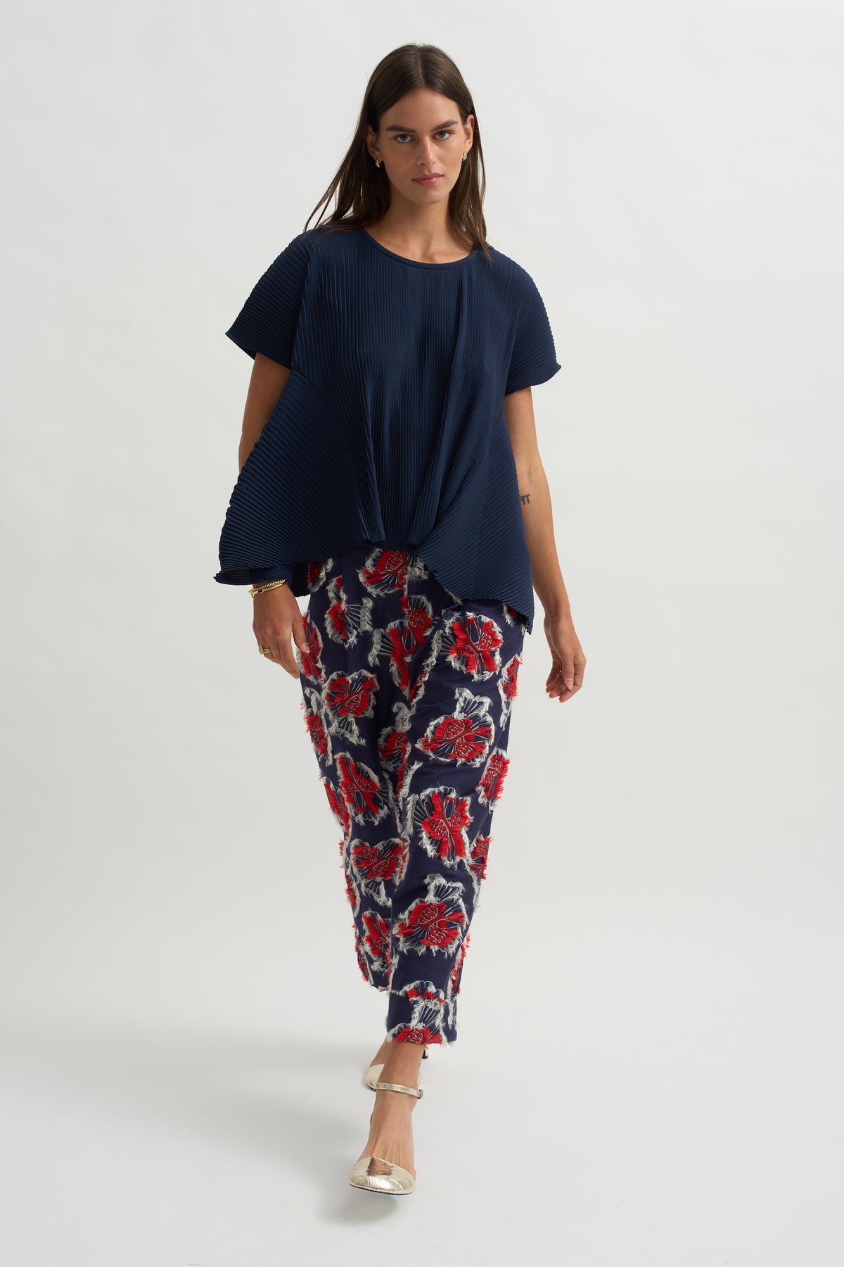 Thumb Plisse Blouse, Blues
