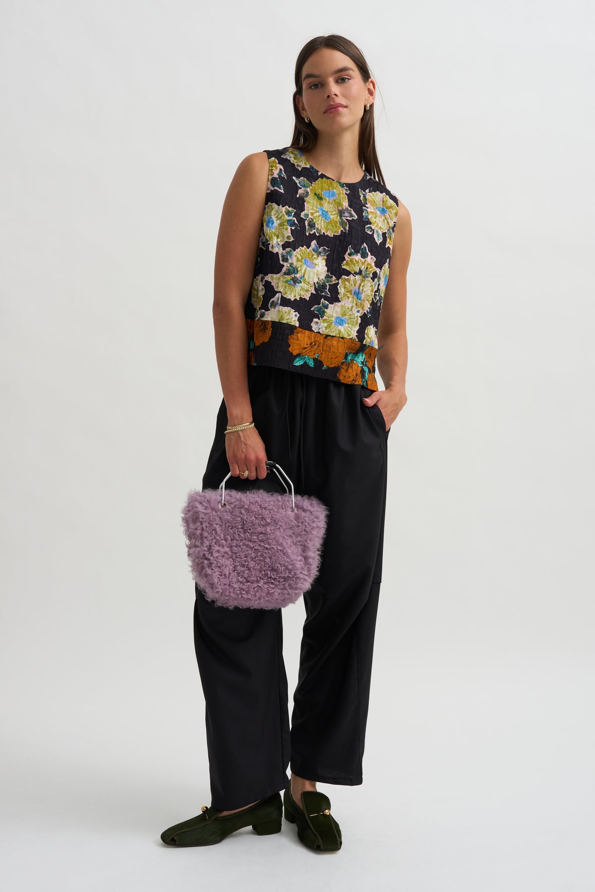 Drawstring Pants, Tropical Black