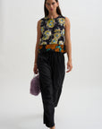 Drawstring Pants, Tropical Black