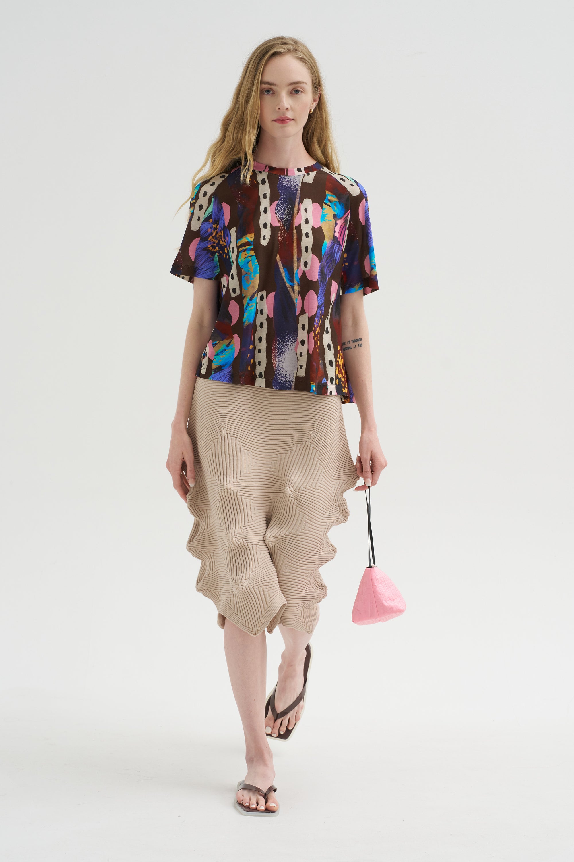 Jersey Cover Tee, Polliwog Print