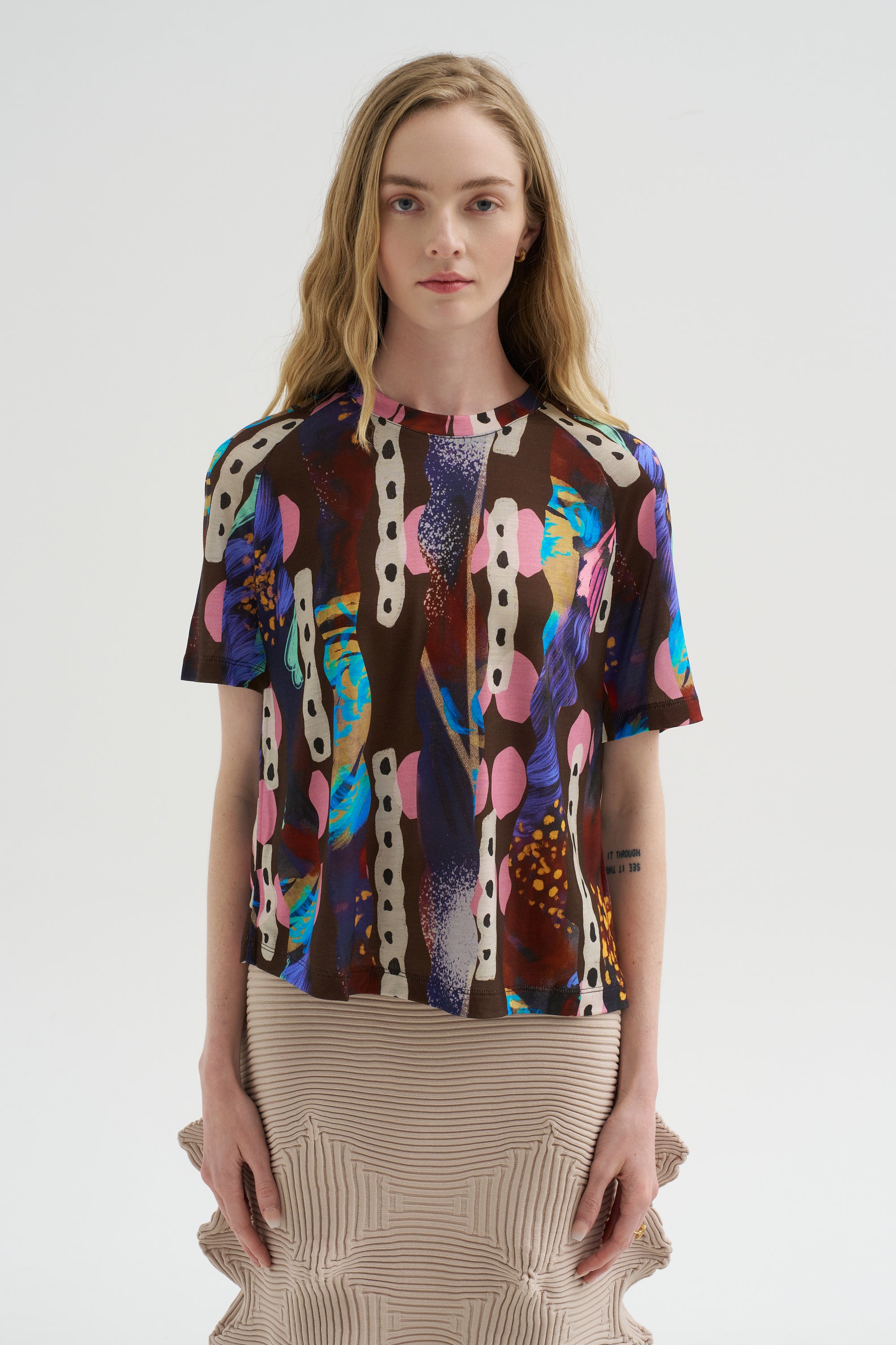 Jersey Cover Tee, Polliwog Print