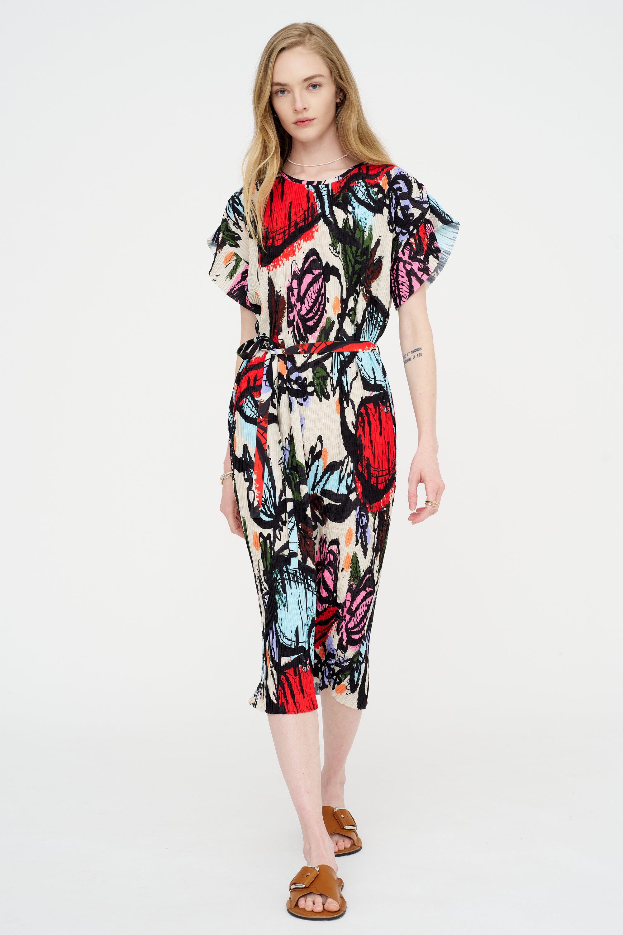 New Pina Plissé Dress, Carrots