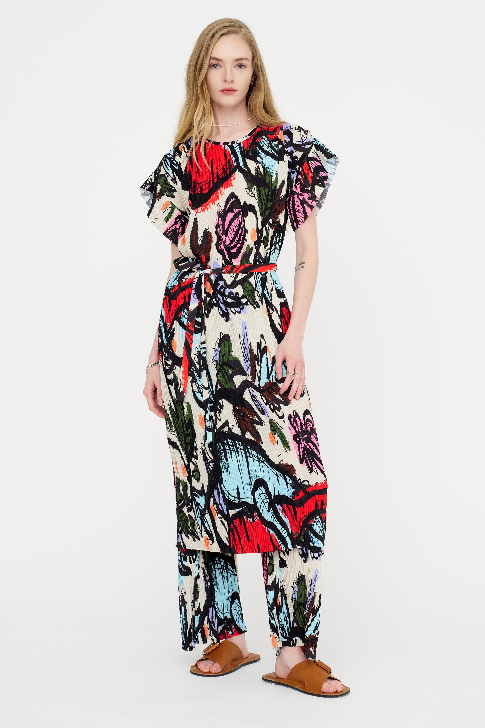 New Pina Plissé Dress, Carrots