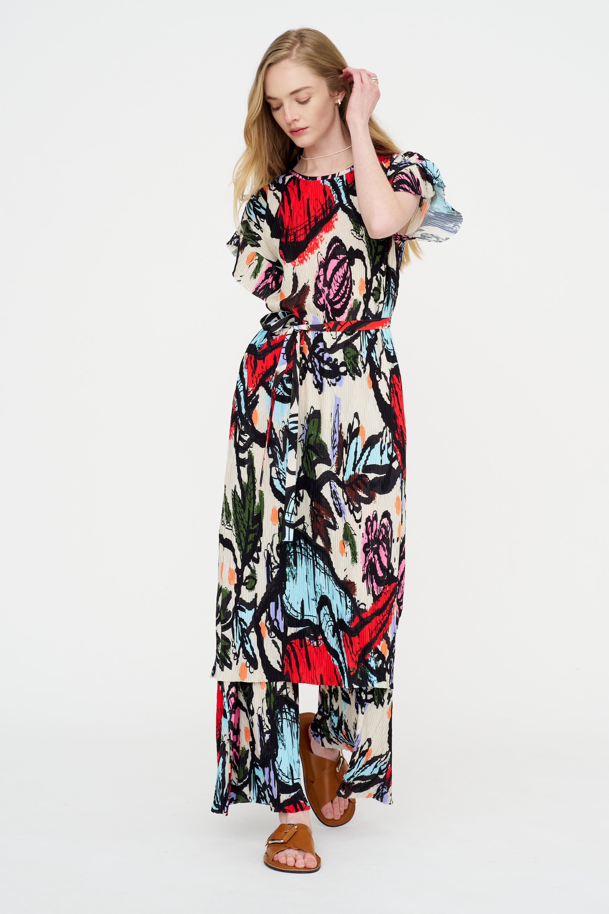 New Pina Plissé Dress, Carrots