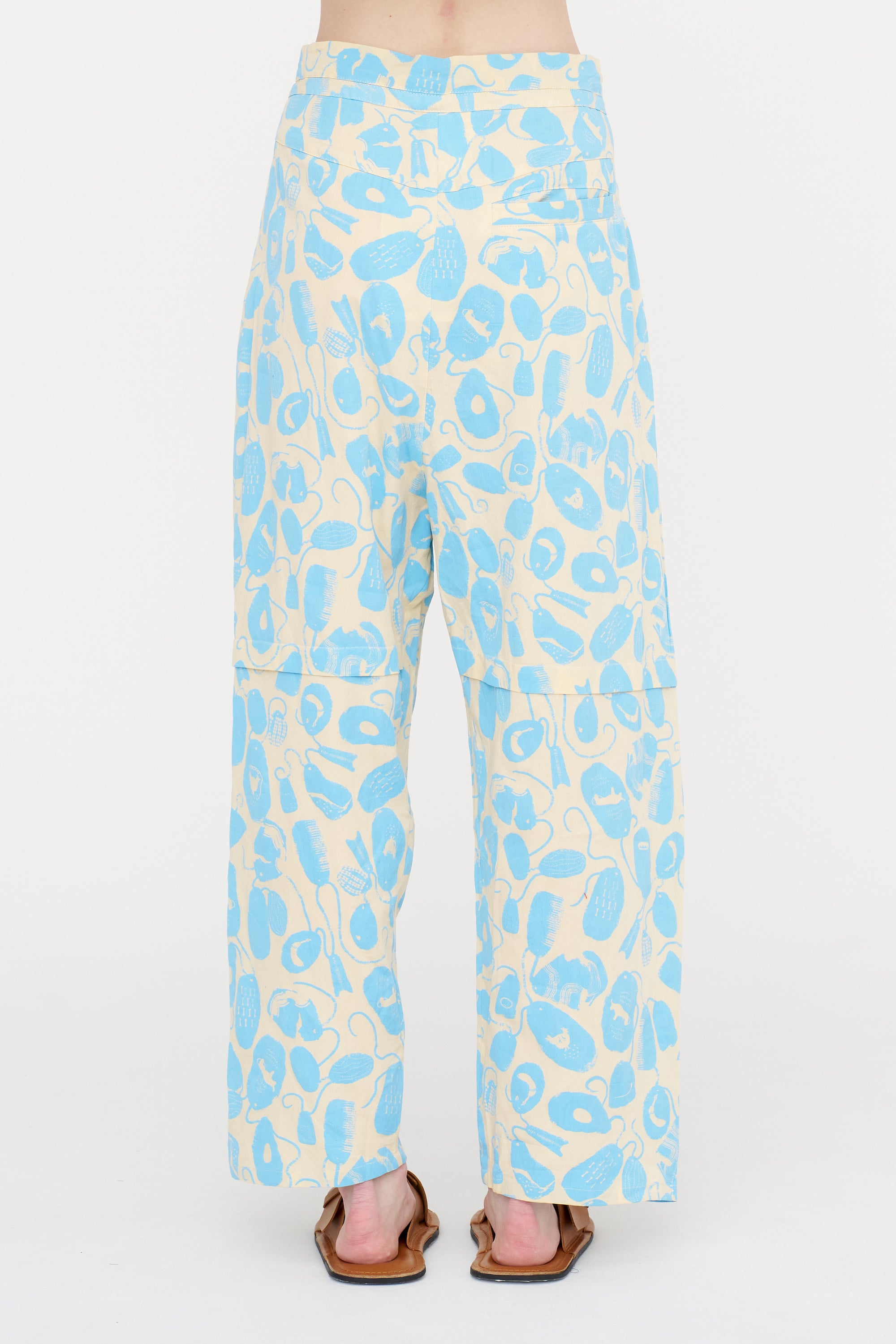 Drawstring Pants, Ecru Amulets