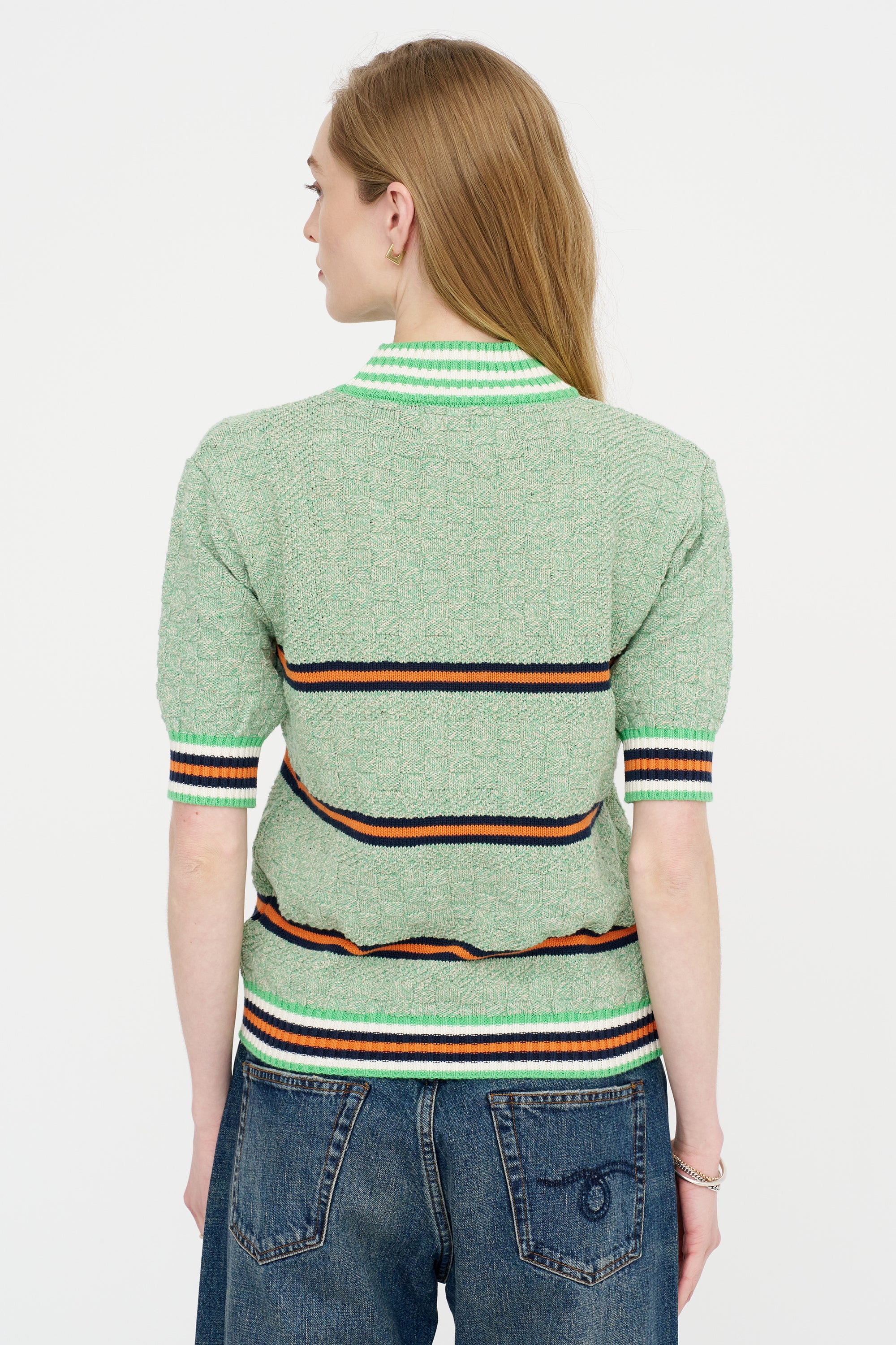 Safe-T Knit, Green Grey Denim