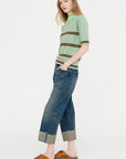 Safe-T Knit, Green Grey Denim