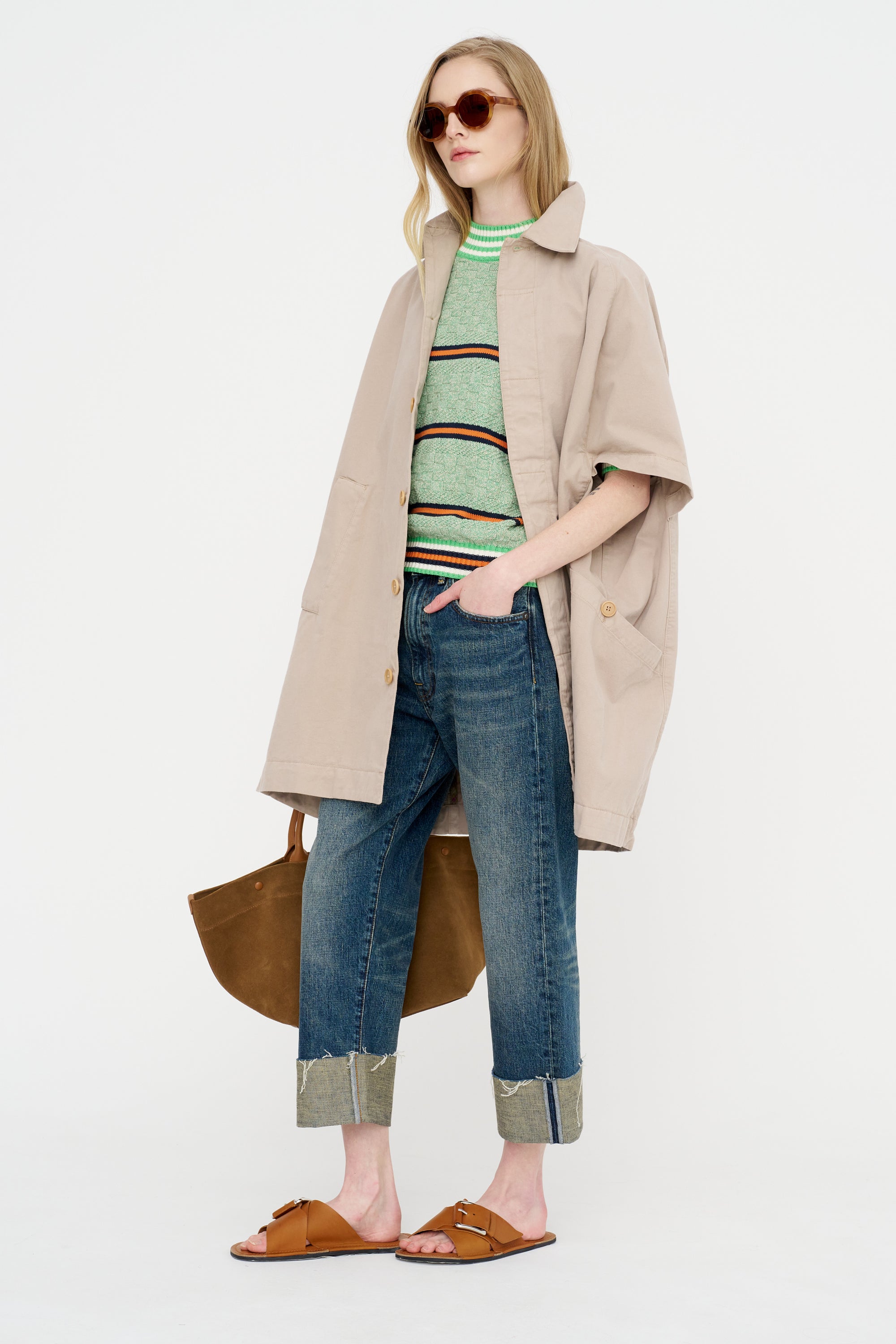 Safe-T Knit, Green Grey Denim