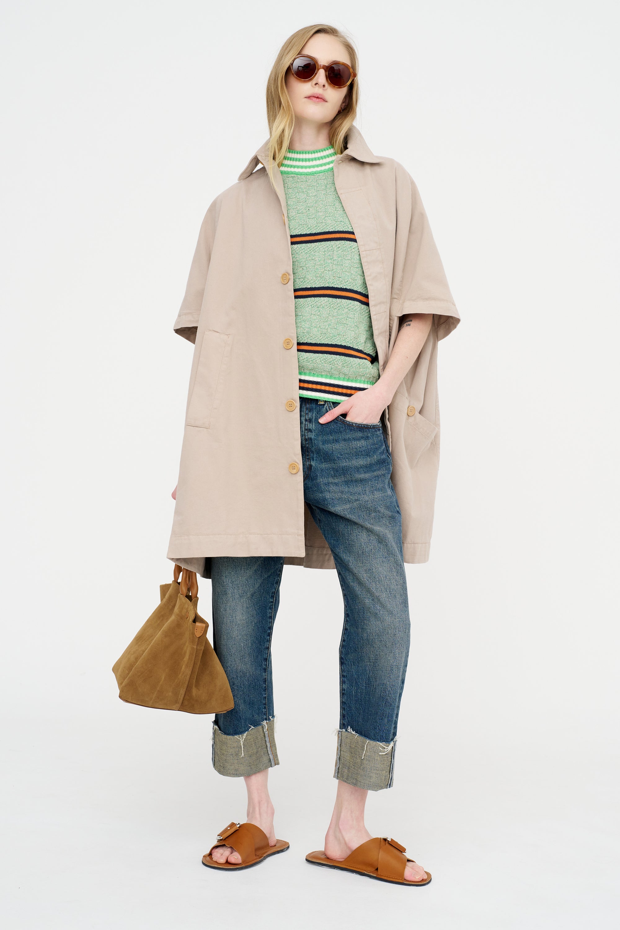 Safe-T Knit, Green Grey Denim