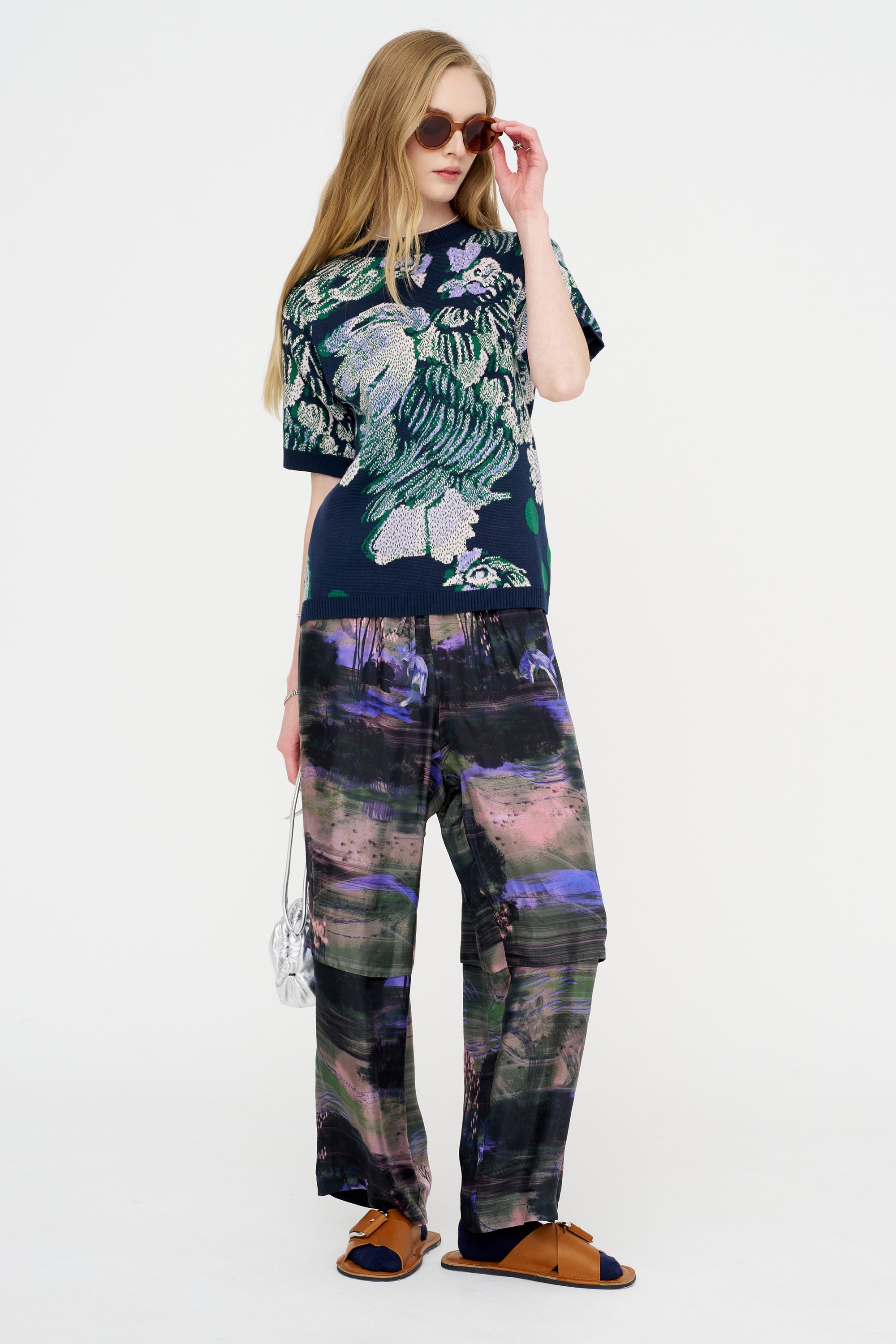 Chicken T Knit, Chicken Navy