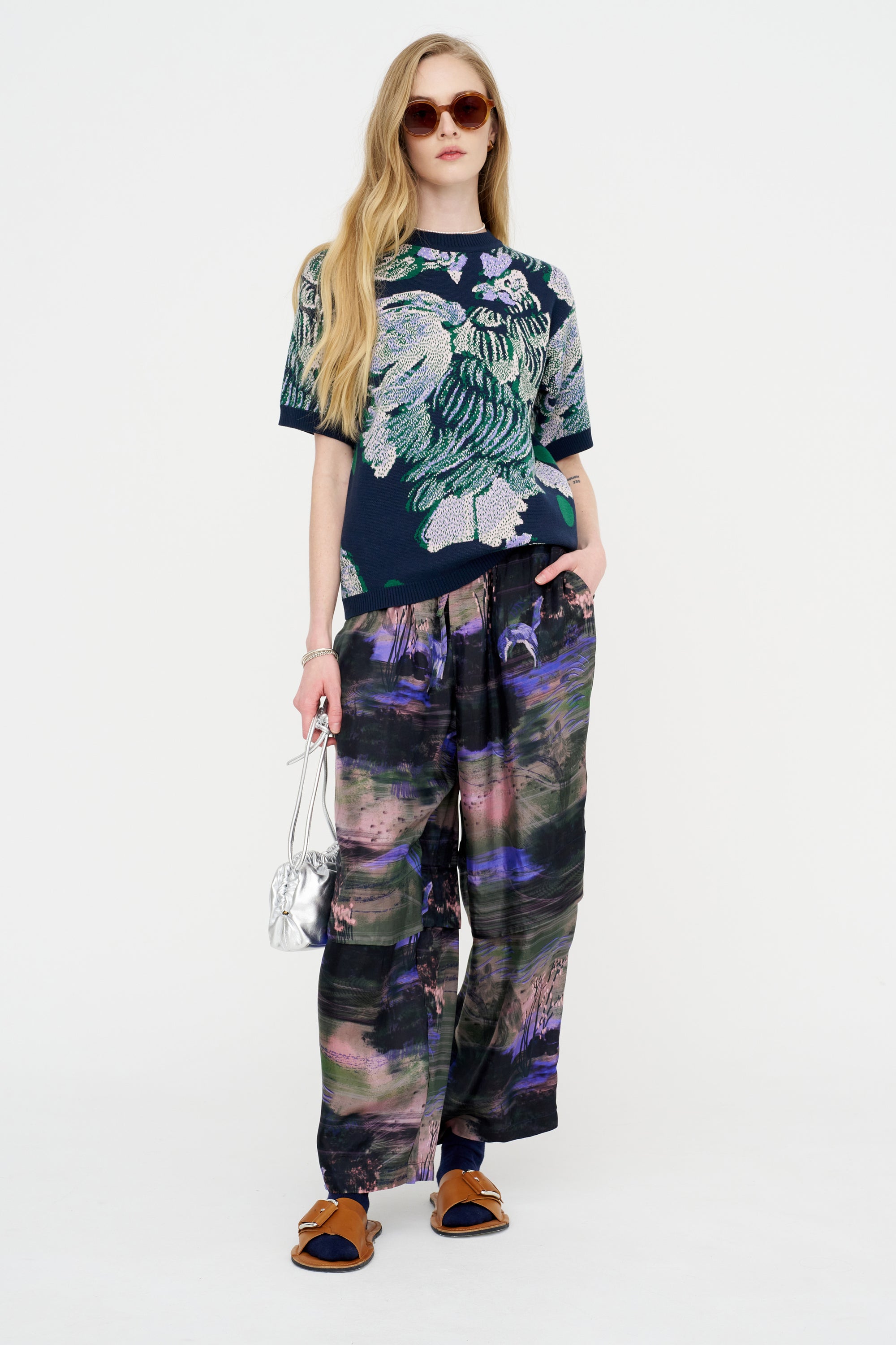 Chicken T Knit, Chicken Navy