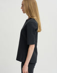 Mini Check Wes Top, Charcoal