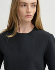 Mini Check Wes Top, Charcoal