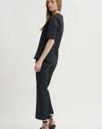 Mini Check Wes Top, Charcoal