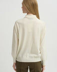 Elyse Oversized Polo, Ivory