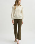 Elyse Oversized Polo, Ivory