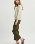 Elyse Oversized Polo, Ivory