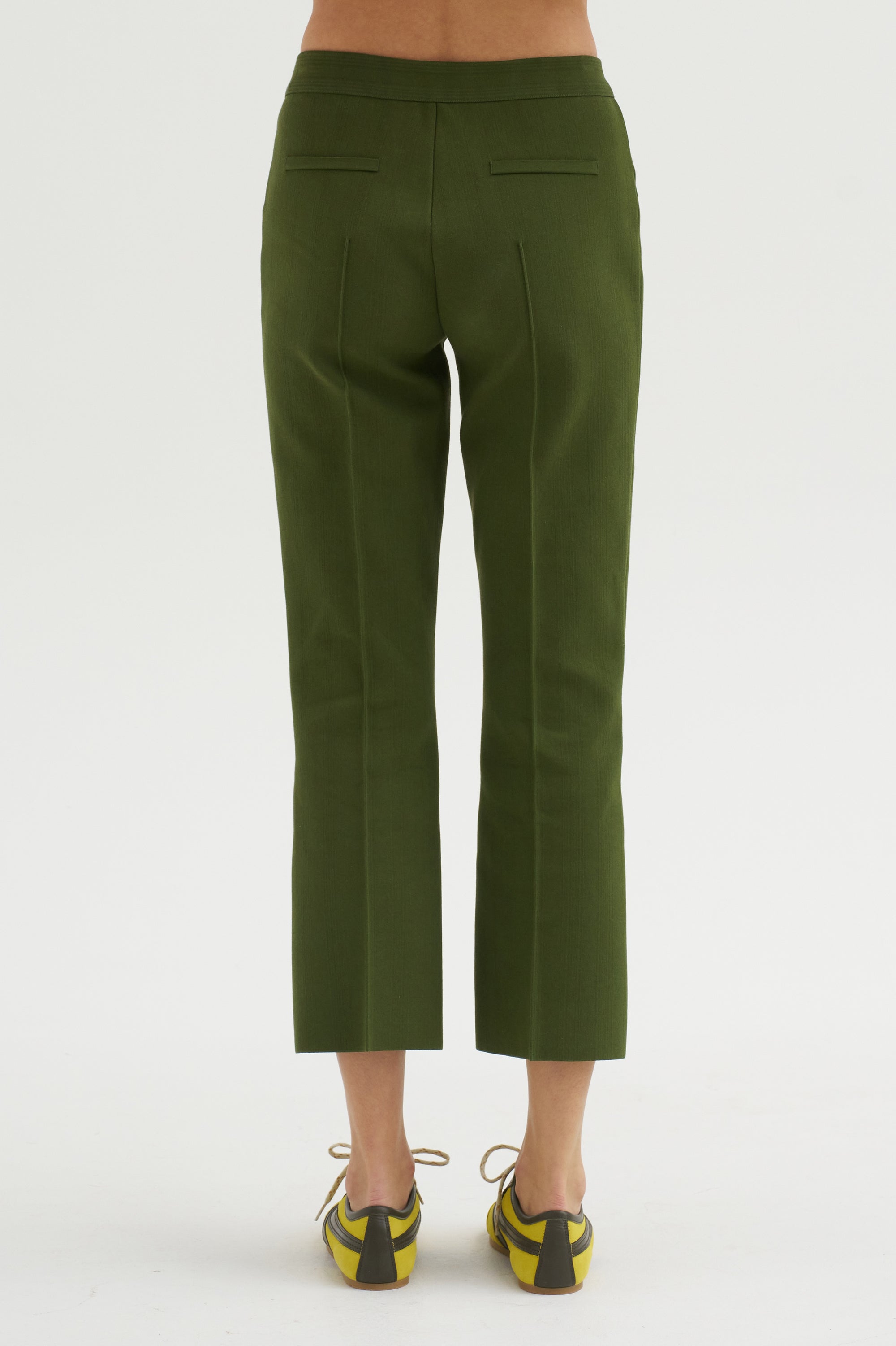 Tonal Stripe Kick Pant, Avocado