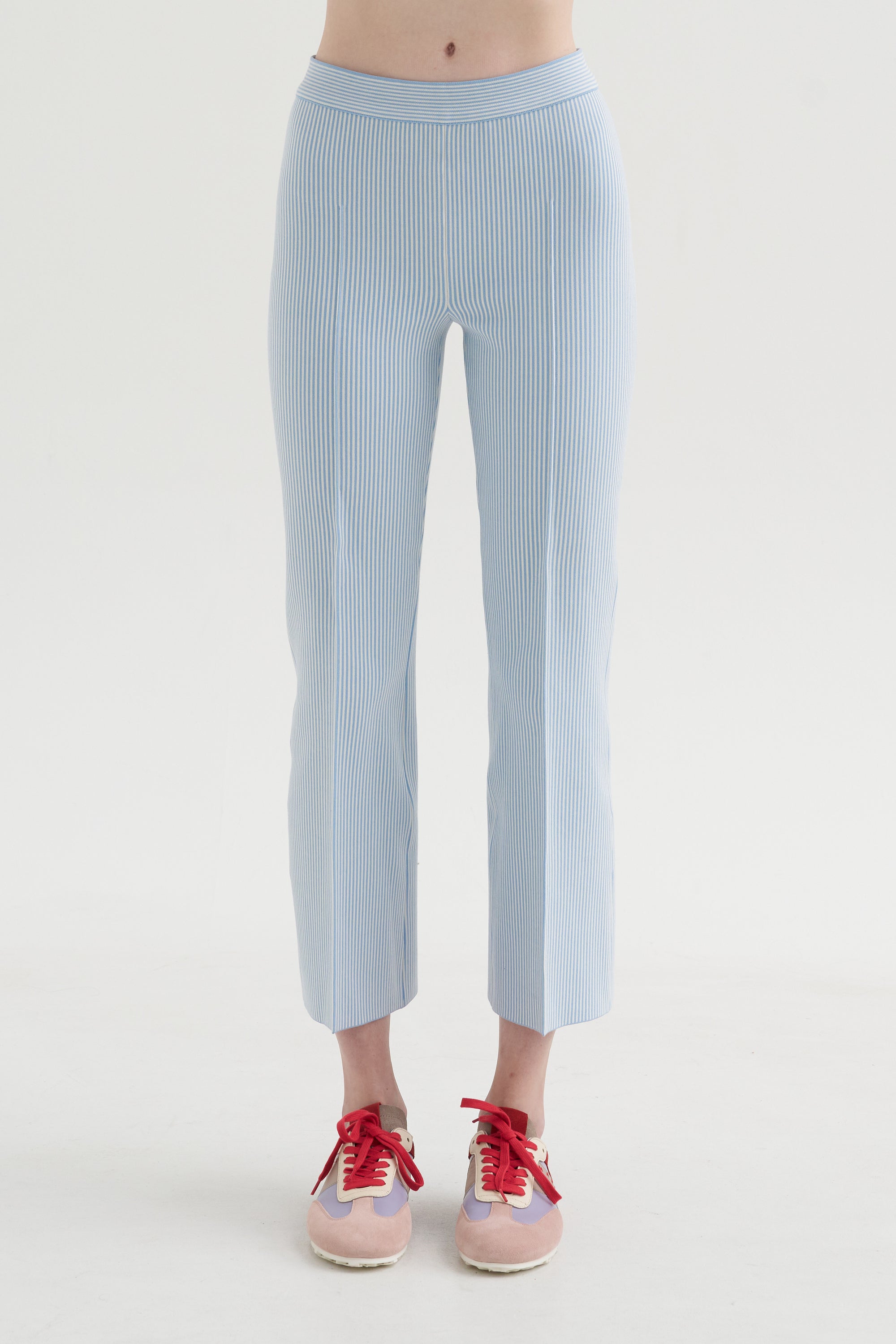 Kick Pant, Pale Blue Seersucker