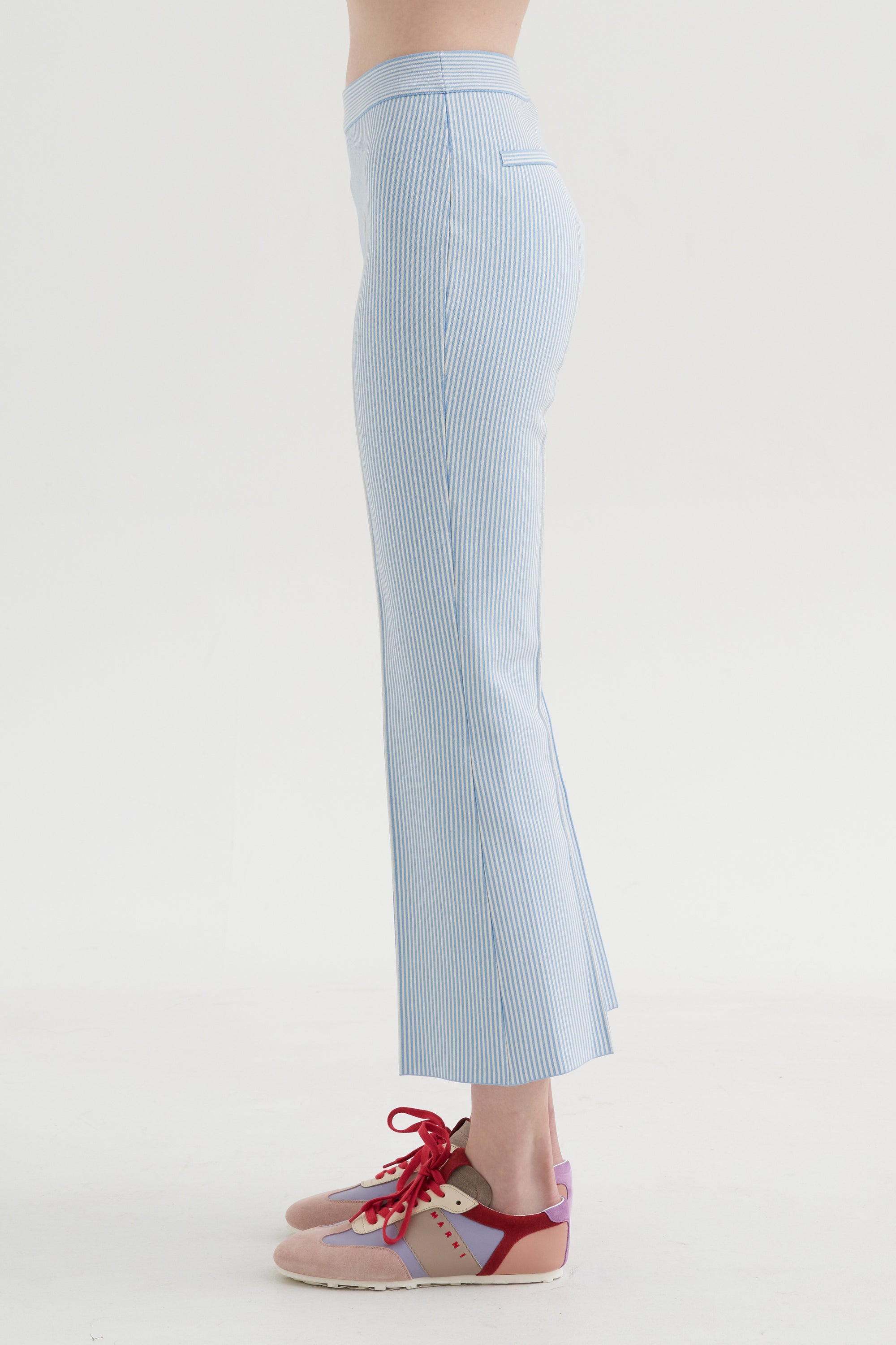 Kick Pant, Pale Blue Seersucker