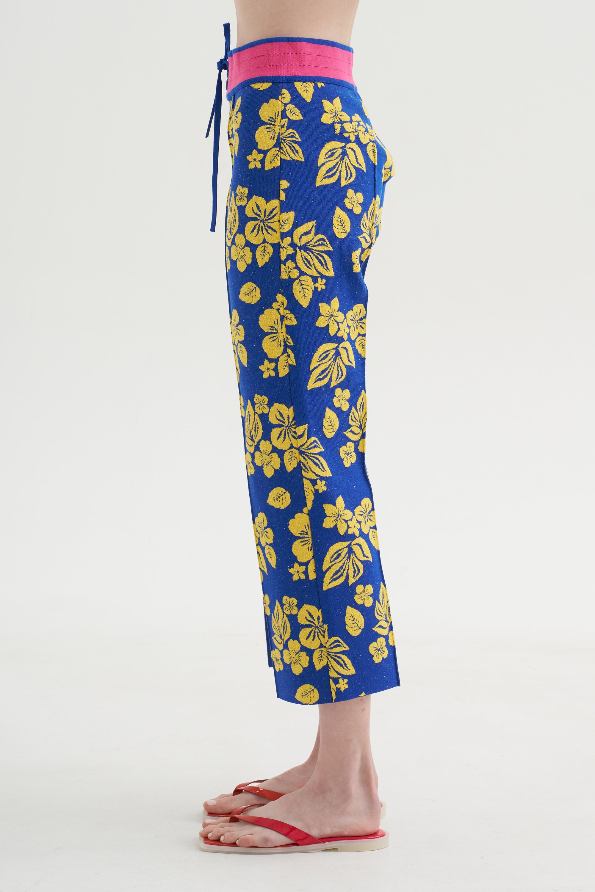 Lane Pant, Royal &amp; Yellow Floral