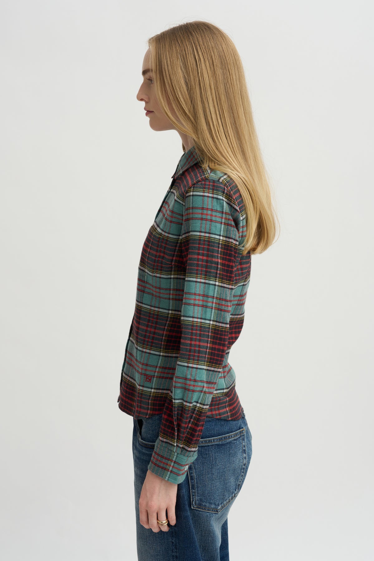 Plaid Kurt Shirt, Sage &amp; Red