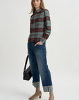 Plaid Kurt Shirt, Sage & Red