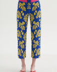 Lane Pant, Royal & Yellow Floral