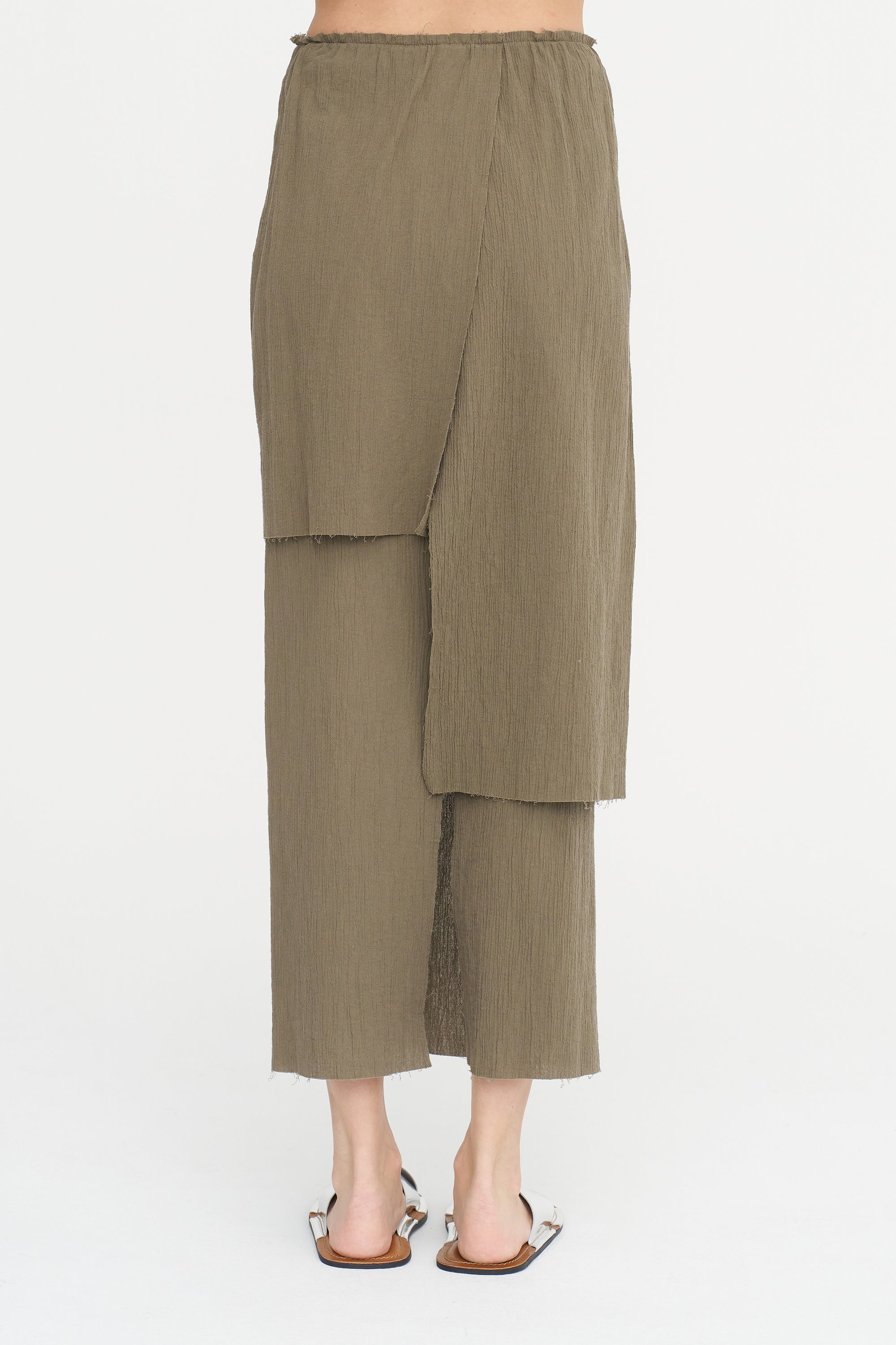 Raw Layer Skirt, Clay