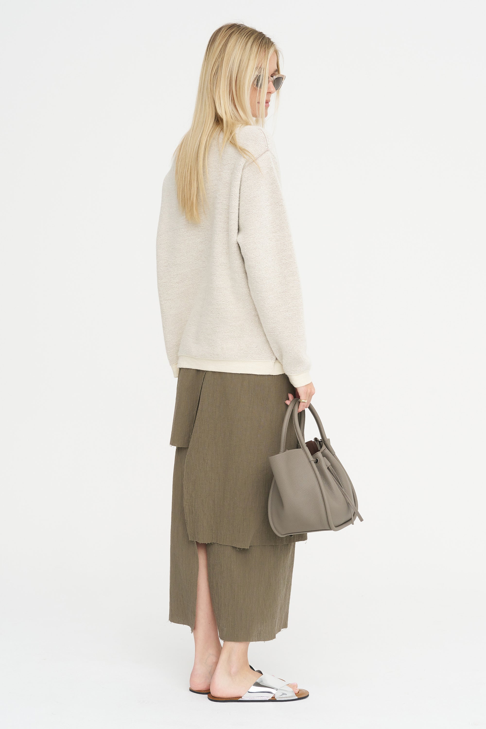 Raw Layer Skirt, Clay