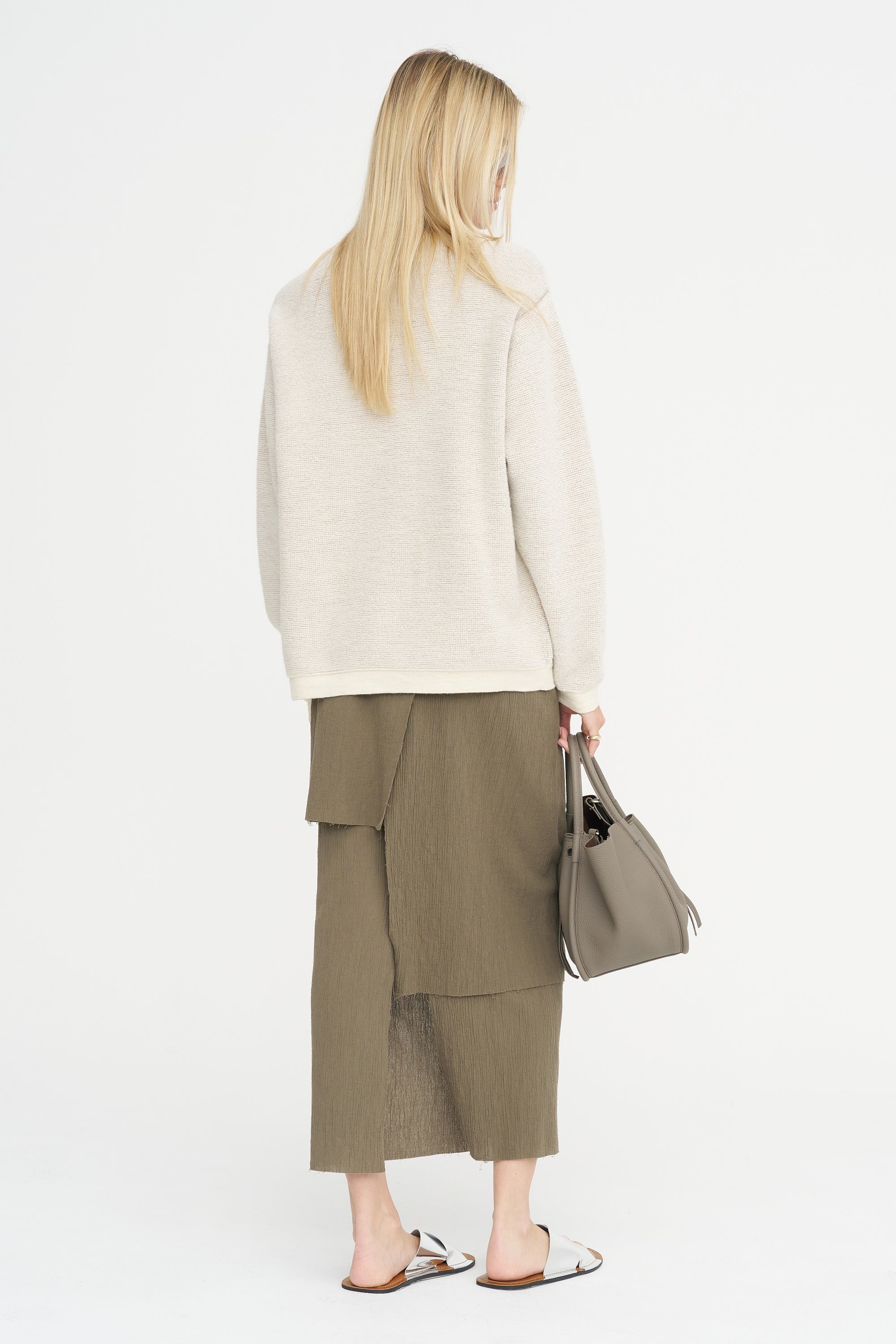 Raw Layer Skirt, Clay