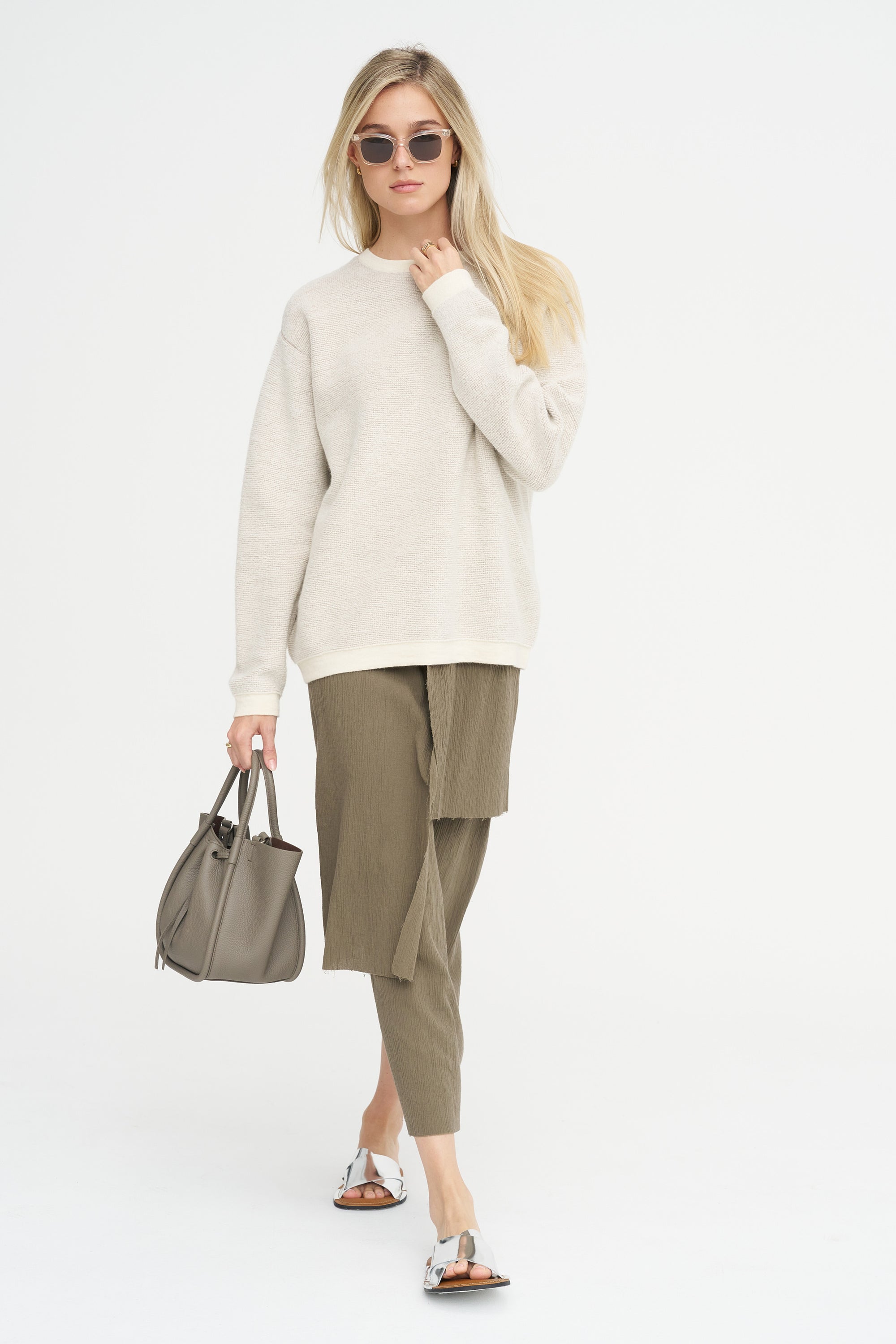 Raw Layer Skirt, Clay