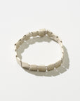 Large Tile Bracelet - Matte, Silver