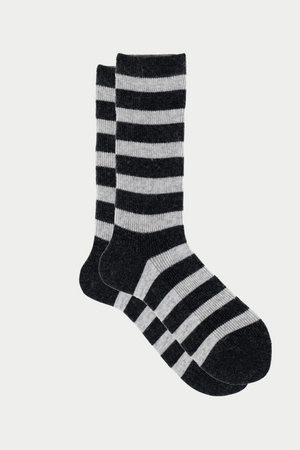 Ilux - Ribecca Sock, Charcoal & Ash