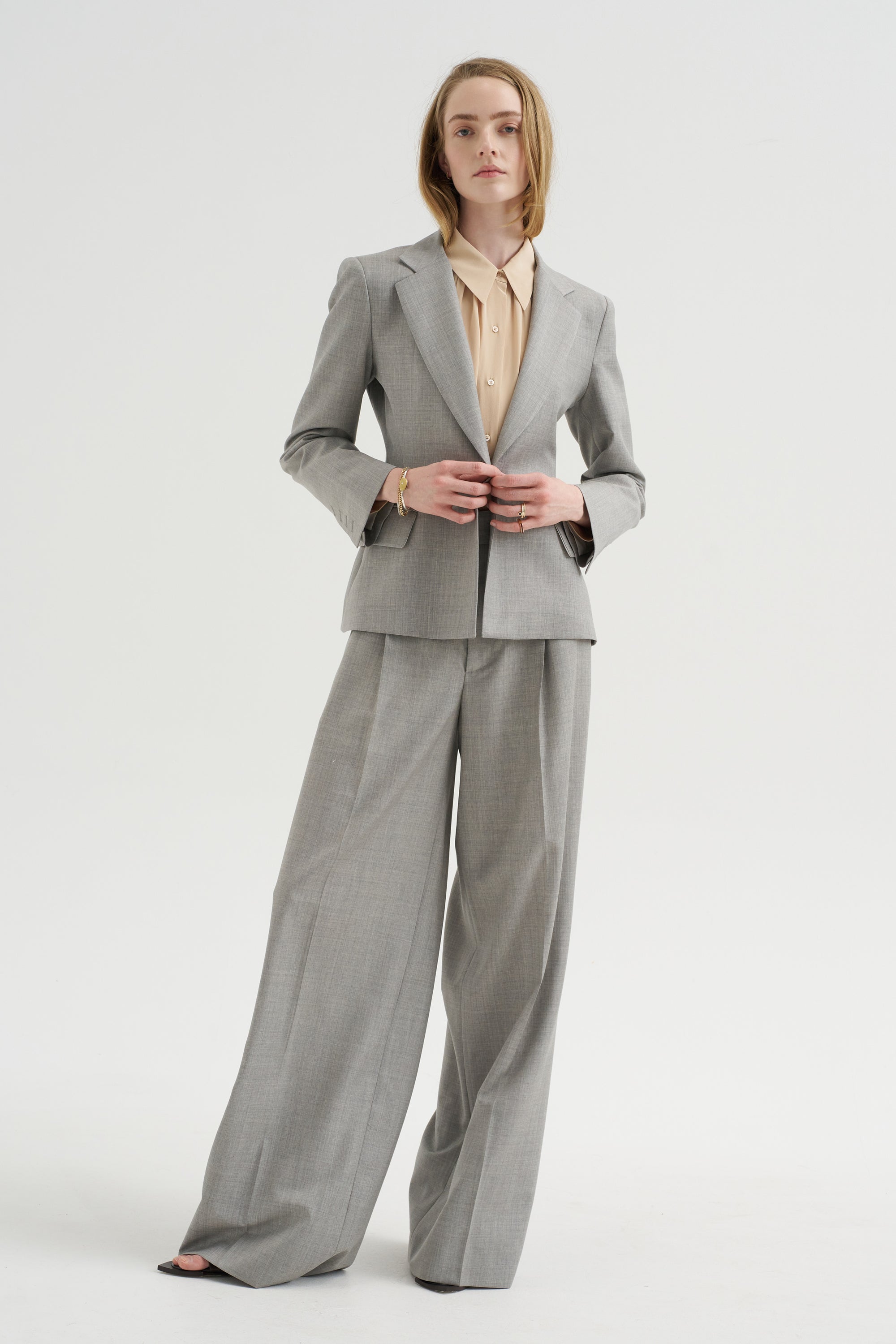 Stamford - Organic Silk Shirt, Beige