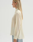 Leon - Organic Silk Shirt, Ivory