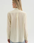Leon - Organic Silk Shirt, Ivory