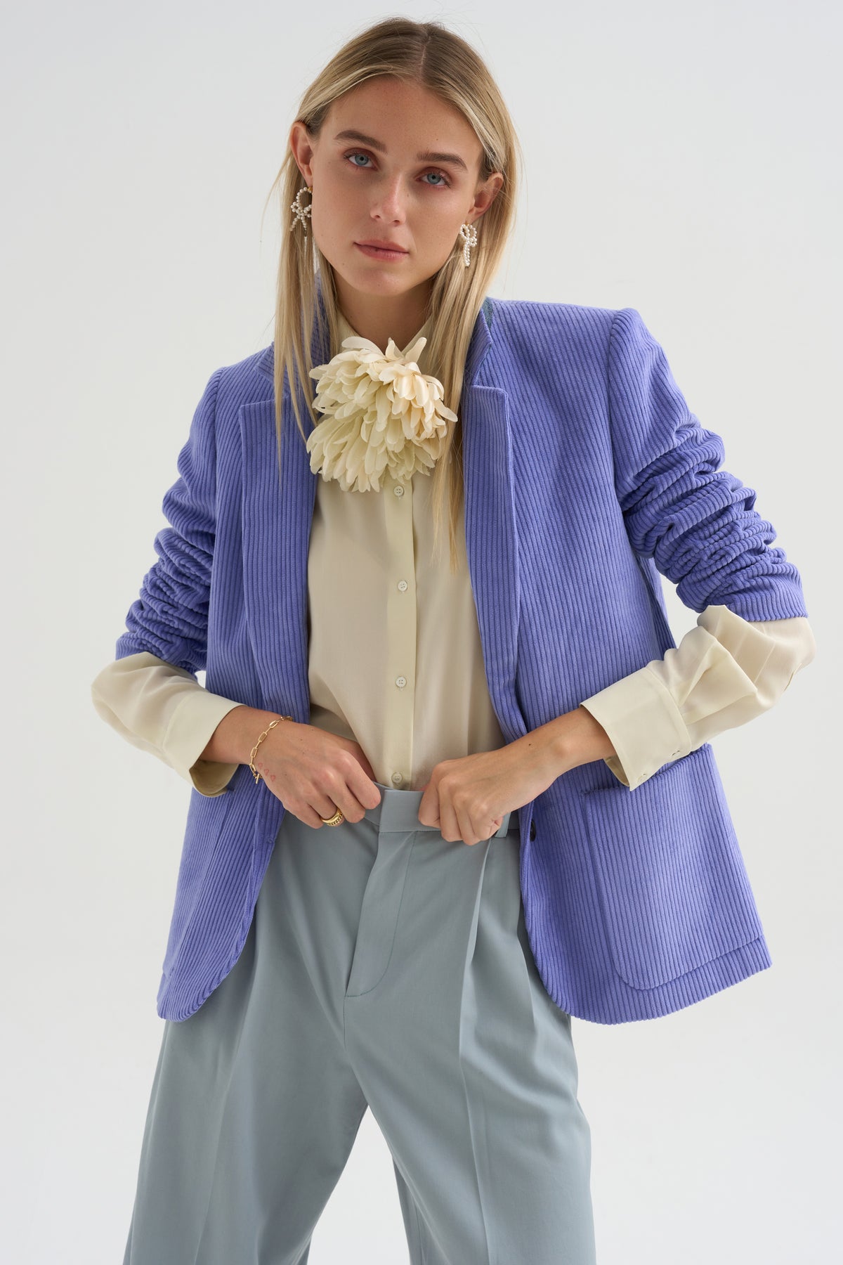 Leon - Organic Silk Shirt, Ivory