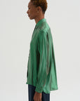 Camille - Silk And Lurex Shirt, Green